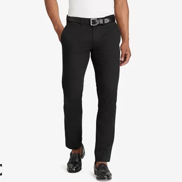 Ralph Lauren Other - NWT Polo Ralph Lauren Black Stretch Straight Fit Trouser Dress Pants Mens 34